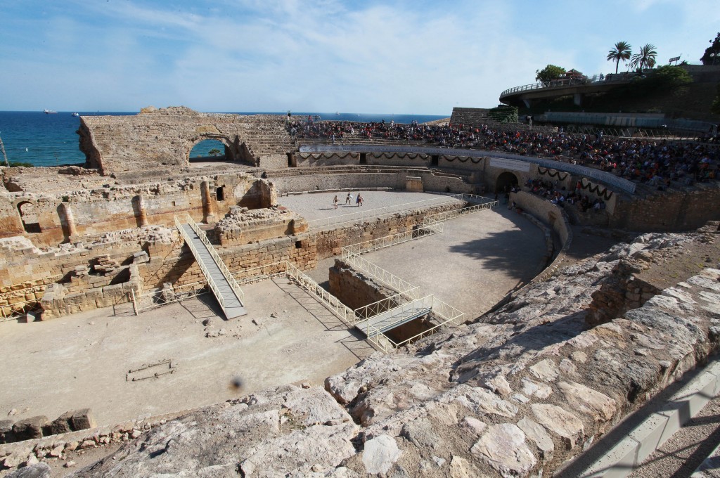 Els gladiadors d'Ars Dimicandi a l'amfiteatre de Tàrraco / ©Pere Toda-Vilaniu Comunicació