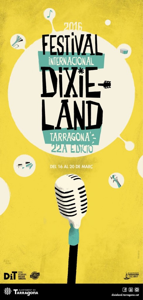 Cartell del 22è Festival Internacional de Dixieland de Tarragona.
