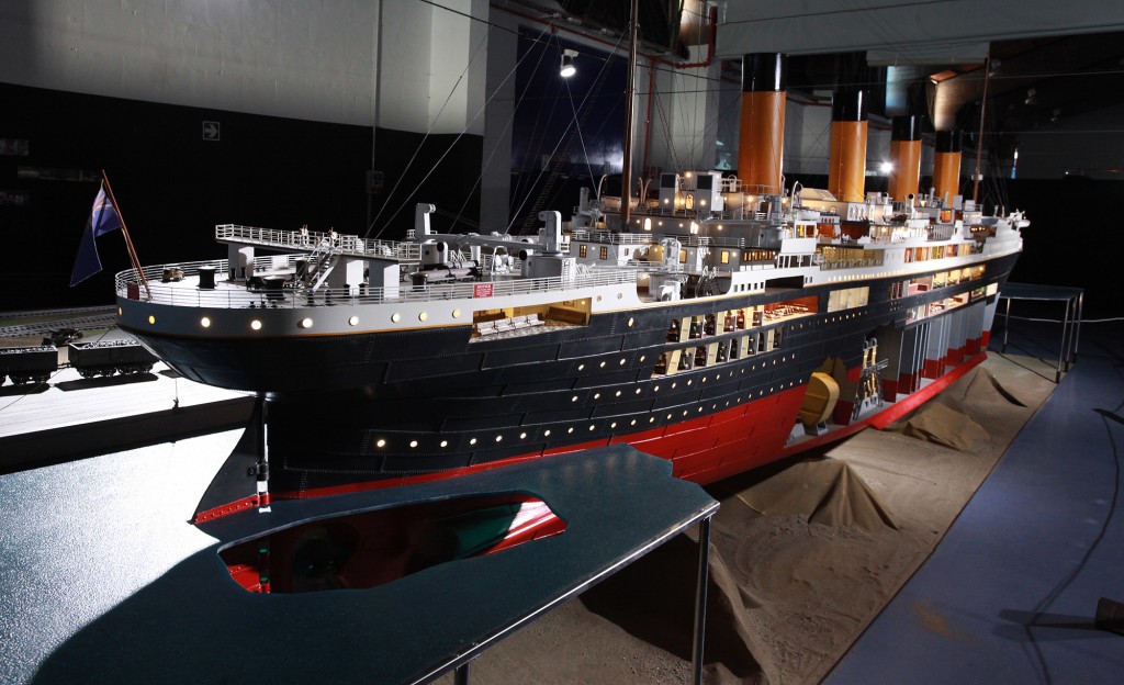 La maqueta del Titanic té una longitud de 9 metres i pesa 600 quilos. / ©Pere Toda-Vilaniu Comunicació