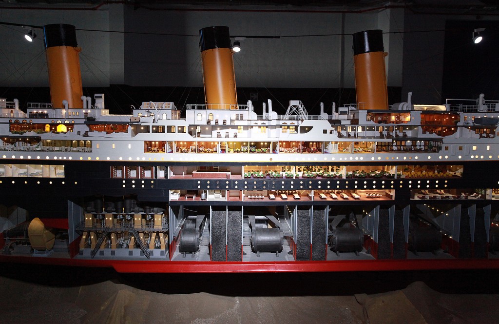 La sala de máquinas del Titanic muestra como funcionaban. / ©Pere Toda-Vilaniu Comunicació