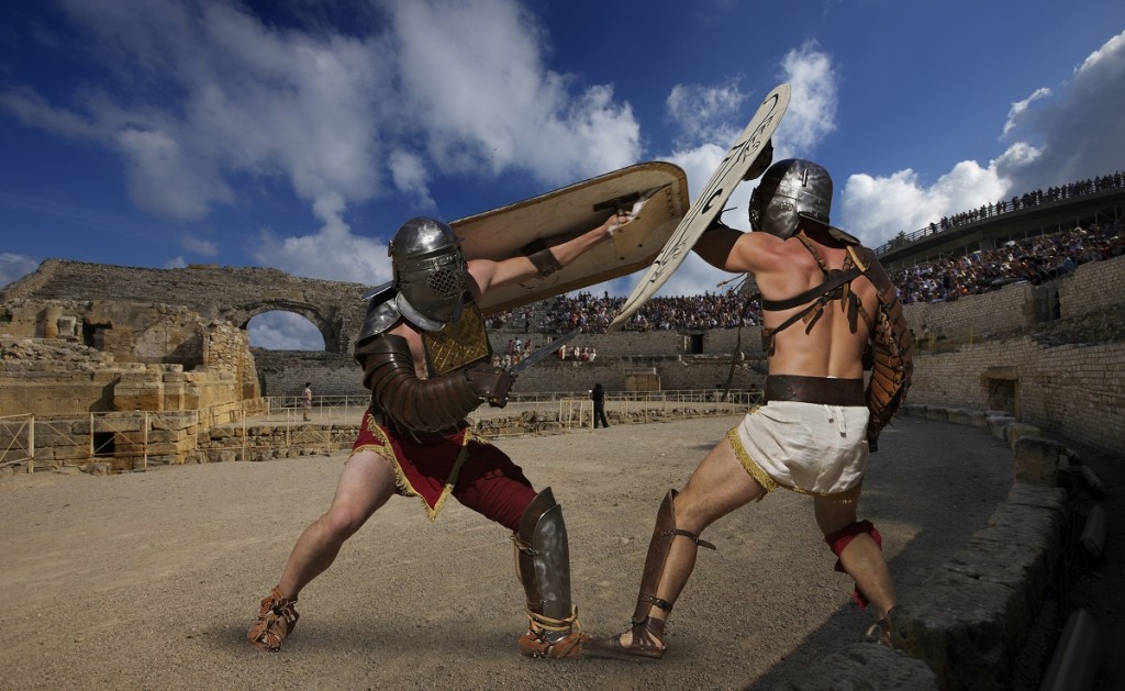 Gladiadors a l'amfiteatre de Tarraco. / ©Rafael López-Monné